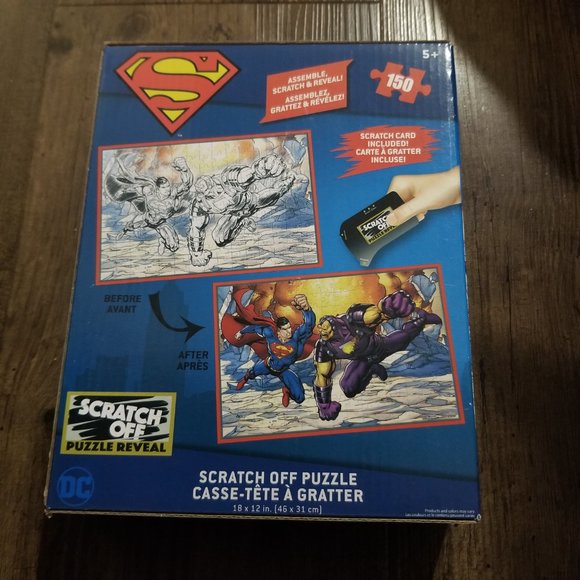 DC Comics 2 Sratch Off and Reveal Puzzles  Batman / Superman - Picture 5 of 6